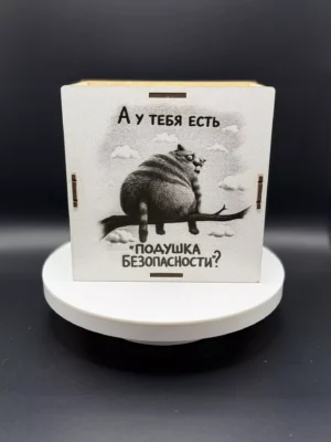 Деревянная копилка «А у тебя есть подушка безопасности?»